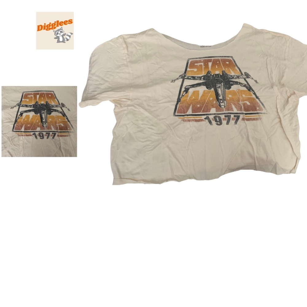 Vintage Star Wars off the shoulder and cropped tee